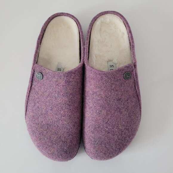 Birkenstock Shoes - LIKE NEW! Birkenstock Zermatt Shearling Slippers in Mauve-Size 41